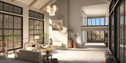 Scandinavian style for a living-room