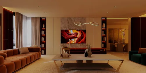 Reception hall design with dining space 