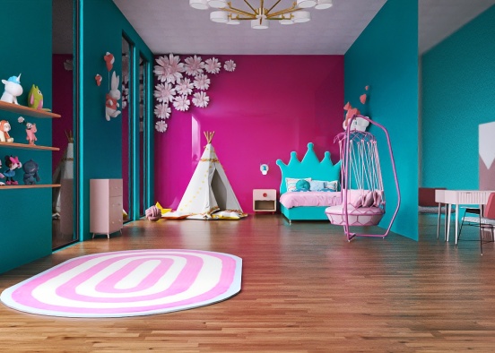 girl's children's room ✨ Design Rendering