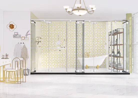 #  Modern Master bathroom Renderização de Design