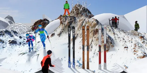 Always room for skiers on the slopes 