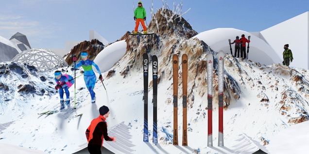 Always room for skiers on the slopes 