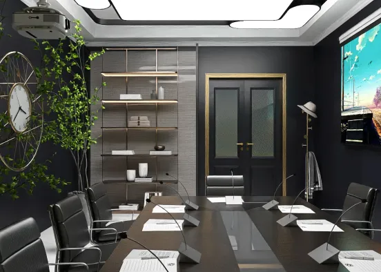 # Sala de reuniones  Renderização de Design