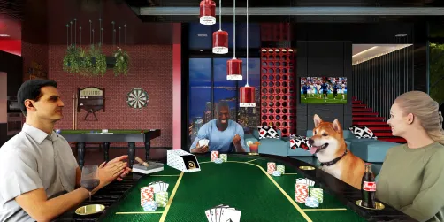 poker game In ny city roommate 
apartment floor 76