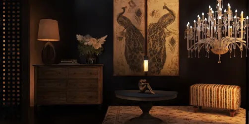 Le lustre de l’entrée 