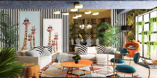 my modern playful living