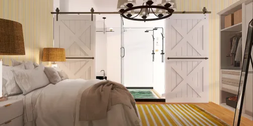 Farmhouse chic bedroom