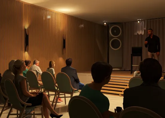 stand up comedy at the theatre  Design Rendering