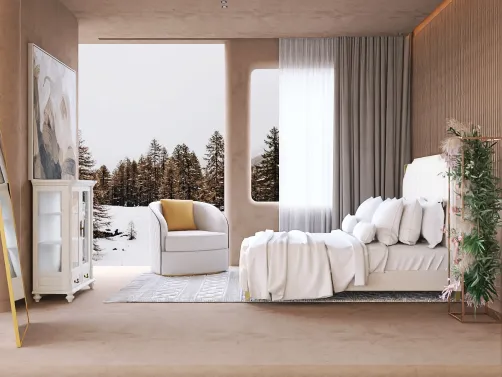 Snowy bedroom