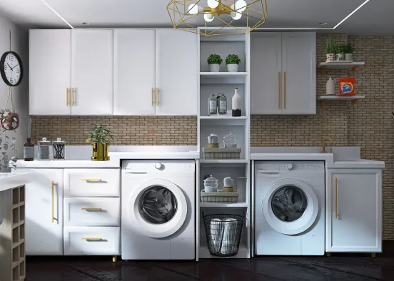 # laundry space Renderização de Design