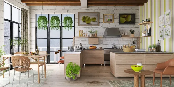 The warmth of wooden furniture