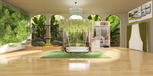 Habitación bohemio.