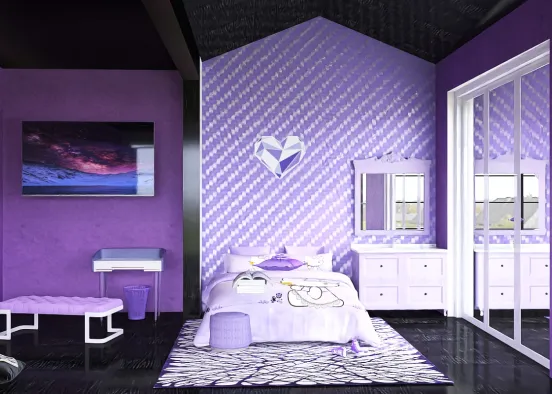 Bts bedroom Design Rendering