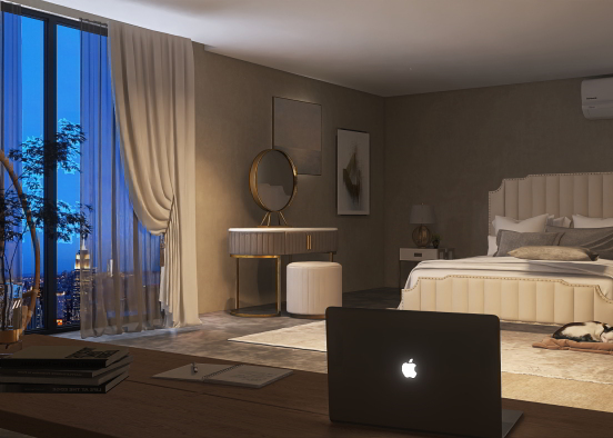 Modern bedroom  Design Rendering