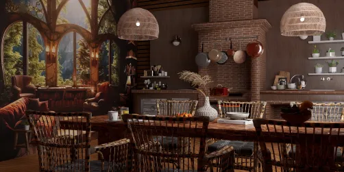 rustic kitchen 