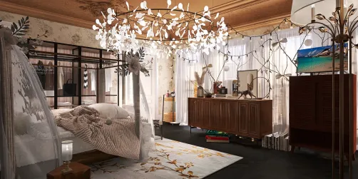 Brown bedroom