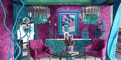 Plum and Turquoise 