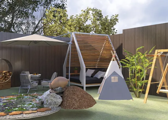 Camping in your garden! Design Rendering