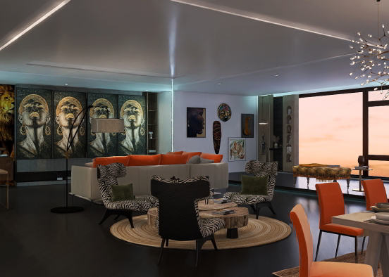 Sunset in the City Design Rendering