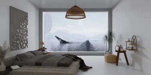 Japandi in glass room
