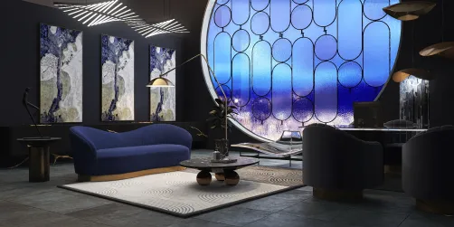Blue design office