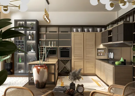 # Natural like kitchen  Renderização de Design