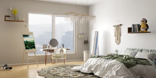 rattan bedroom
