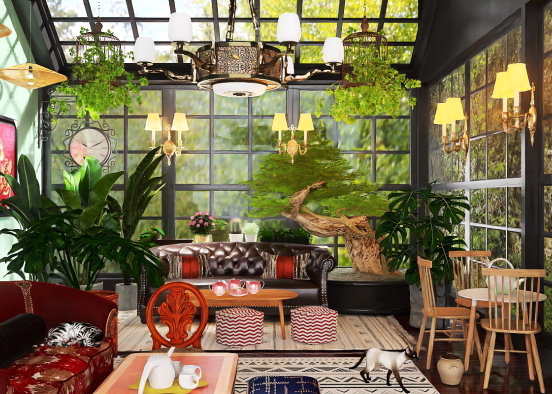 Sun Tea Room 🍵☀️🌱 Design Rendering