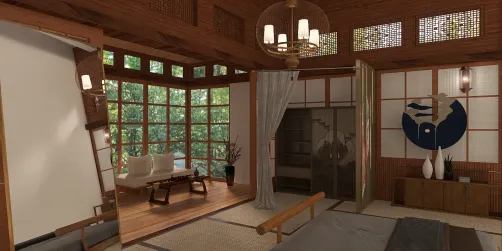 Modern Japanese beedroom