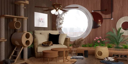 Cozy corner ft. cats👀