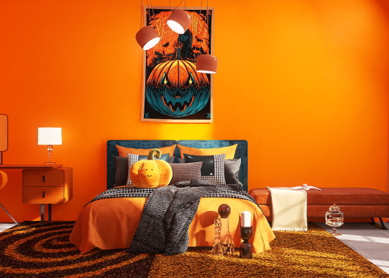 Halloween room Design Rendering