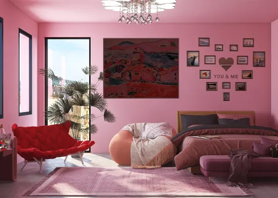Pink Bedroom 💗 Design Rendering