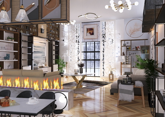 Modern Livingroom ✨ ⬜ ™️ Design Rendering