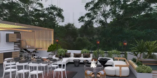 Elegant rooftop 😍🤍