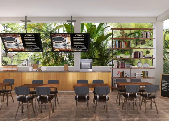 Coffee place Design Rendering