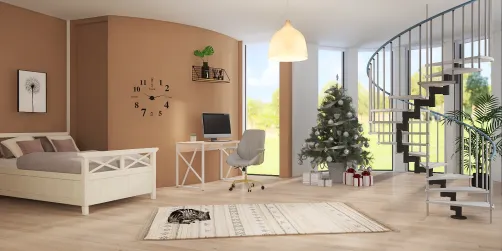 Christmas Bedroom aesthetic