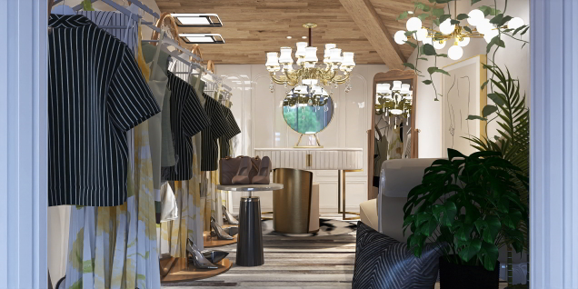Golden Luxury Walk in Closet