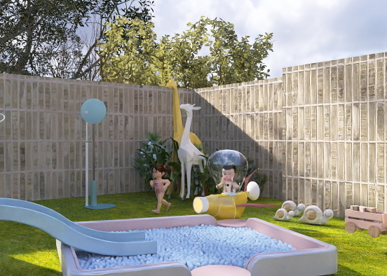 kids just enjoying the day out playing ! Design Rendering