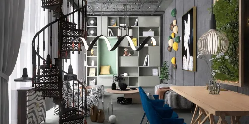 Industrial living room idea 💡