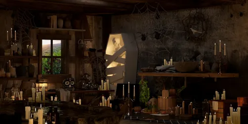 Witch’s bathroom 🕸️