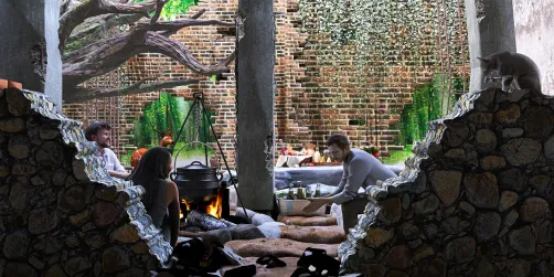 😼😼😼picnic among the ruins 