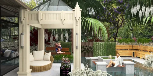 peaceful garden