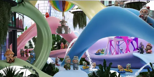 The LABUBU village 🌈