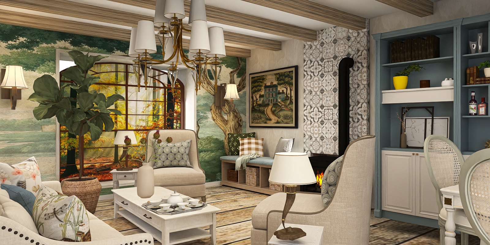 Comfy American Country 