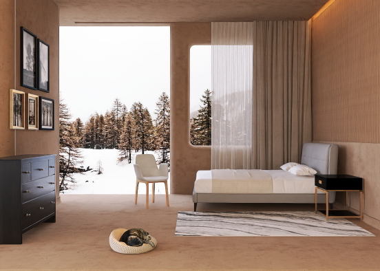 warm room and clean set-up  Design Rendering