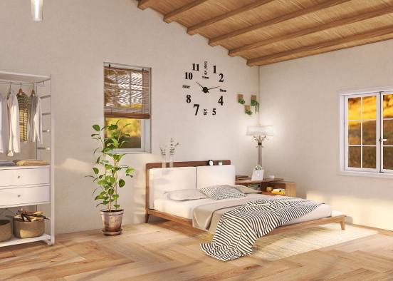 An ideal bedroom 3 Design Rendering