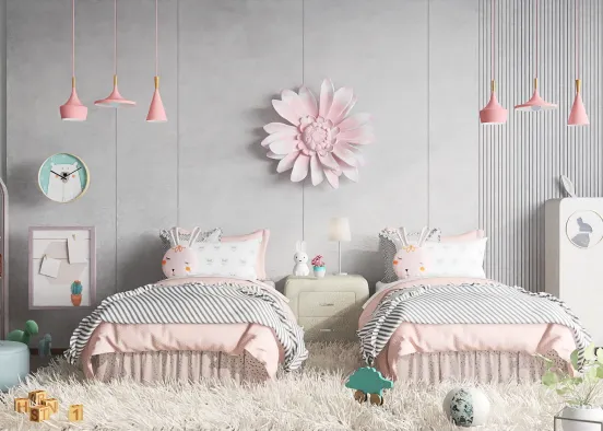 Pink Bedroom 🎠 Design Rendering