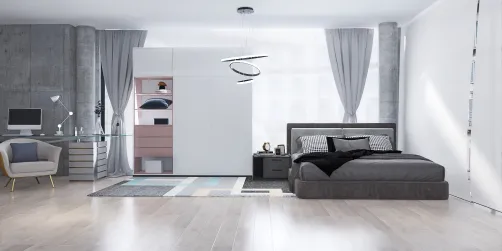 A modern bedroom