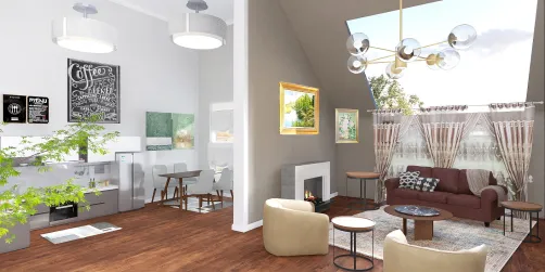 open kitchen an front room
