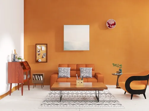 Autumnal living room